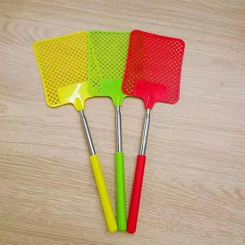 Fly Swatter με τηλεσκοπικό σωλήνα από ανοξείδωτο ατσάλι – πλαστικό, μη τοξικό – Mirang
