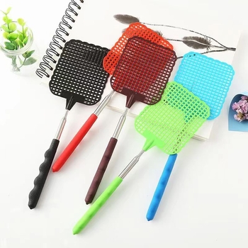 Fly Swatter με τηλεσκοπικό σωλήνα από ανοξείδωτο ατσάλι – πλαστικό, μη τοξικό – Mirang