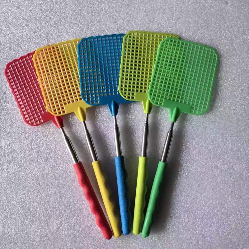 Fly Swatter με τηλεσκοπικό σωλήνα από ανοξείδωτο ατσάλι – πλαστικό, μη τοξικό – Mirang