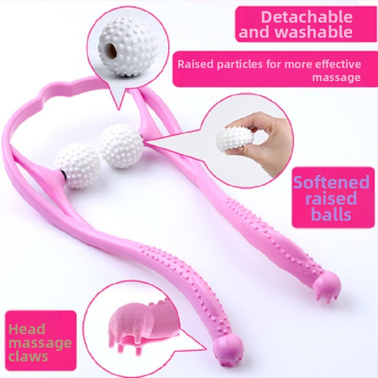 Ръчен масажор за шия и рамена, 2 масажни глави, модел HD5, QTQ