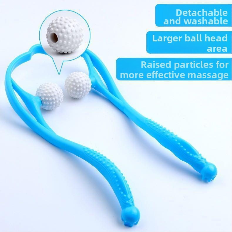 Ръчен масажор за шия и рамена, 2 масажни глави, модел HD5, QTQ