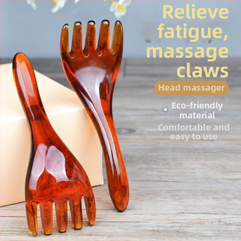 Масажор за глава с пет щипки за масаж на скалпа и меридианен масаж