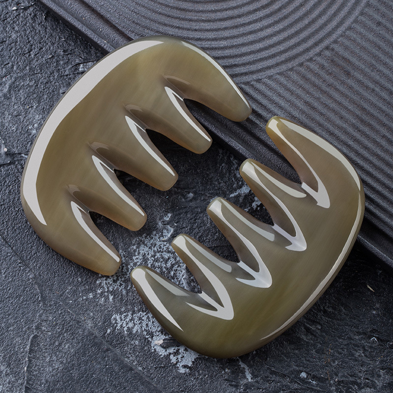 Гребен за масаж на скалпа, материал от рога, Hongxin марка, не вносен