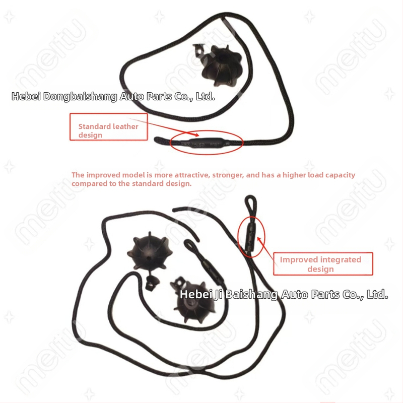 Minimalistička unutarnja dekoracija automobila — ekološki prihvatljiv, bez mirisa materijal; dizajn kugličnog užeta za pretinac prtljažnika