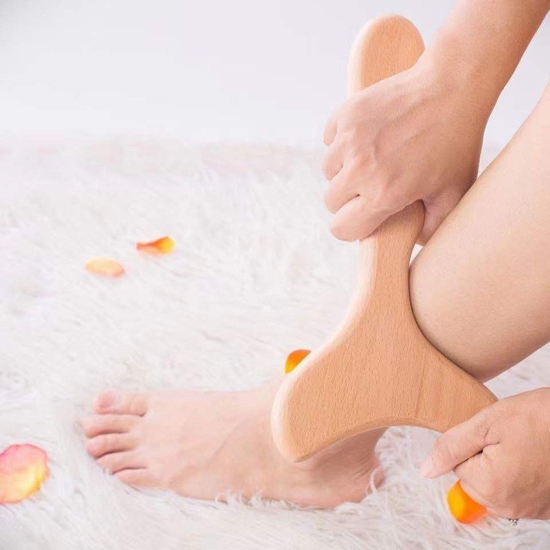 Дървен масажен инструмент, PU материал, супер лек, унисекс, за бизнес пътувания