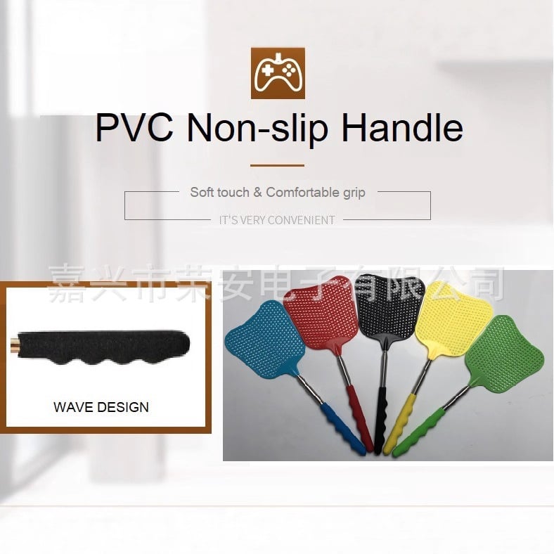 Fly Swatter bananų formos su ištraukiama rankena, 5 vnt komplektas (Modelis LAN-5503)