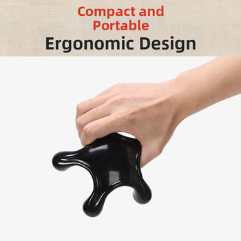 Huyang масажор с форма на петолъчка за домашна употреба, пластмасова масажна пръчка, 70 g