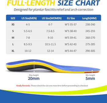Arkas atbalsta zolīte, EVA materiāls, modelis FH-146, ortopēdiskā pilna zolīte, piemērota sneakers, botas, ikdienas un darba apaviem