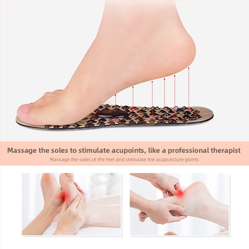 Pebble masāžas zolīte ar magnētterapiju, pilna zolīte, no TPR poliestera, piemērota kedām, ikdienas un darba kurpēm