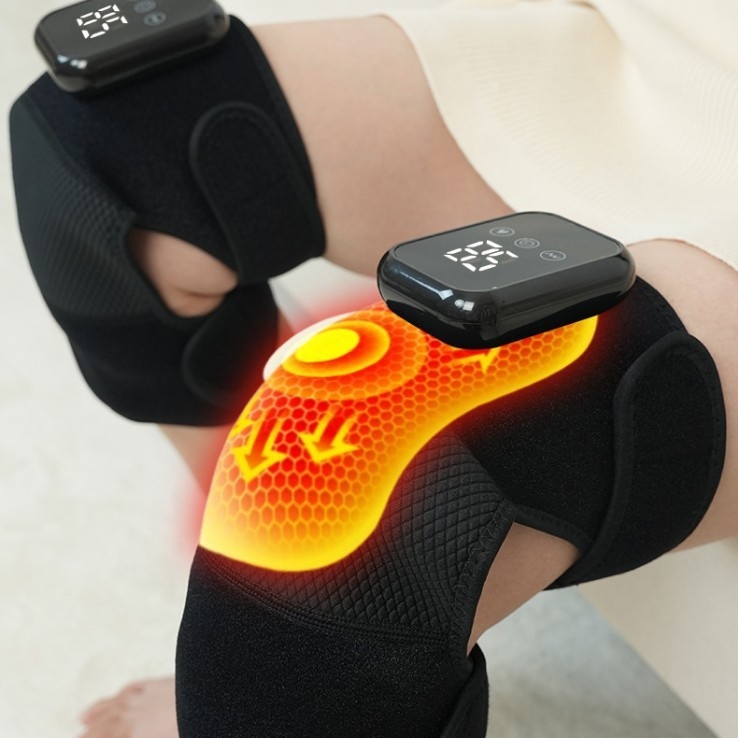 Grijajući vibracijski masažer koljena s inteligentnom regulacijom temperature, 7W, 5V, 45–65°C, 470 g