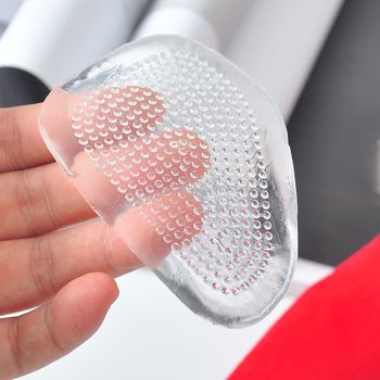 Silikona priekšējā pēdas paliktne augstpapēžu kurpēm – mazs punktveida modelis; pretsāpju, pretslidēšana, mīksta un ērta.