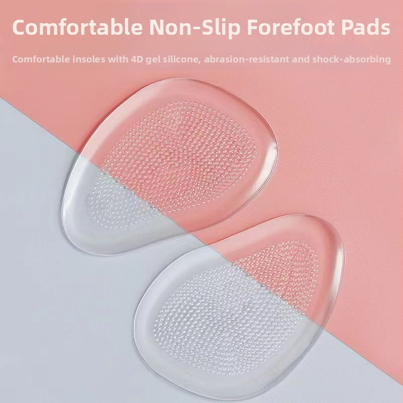 Silikona priekšējā pēdas paliktne augstpapēžu kurpēm – mazs punktveida modelis; pretsāpju, pretslidēšana, mīksta un ērta.