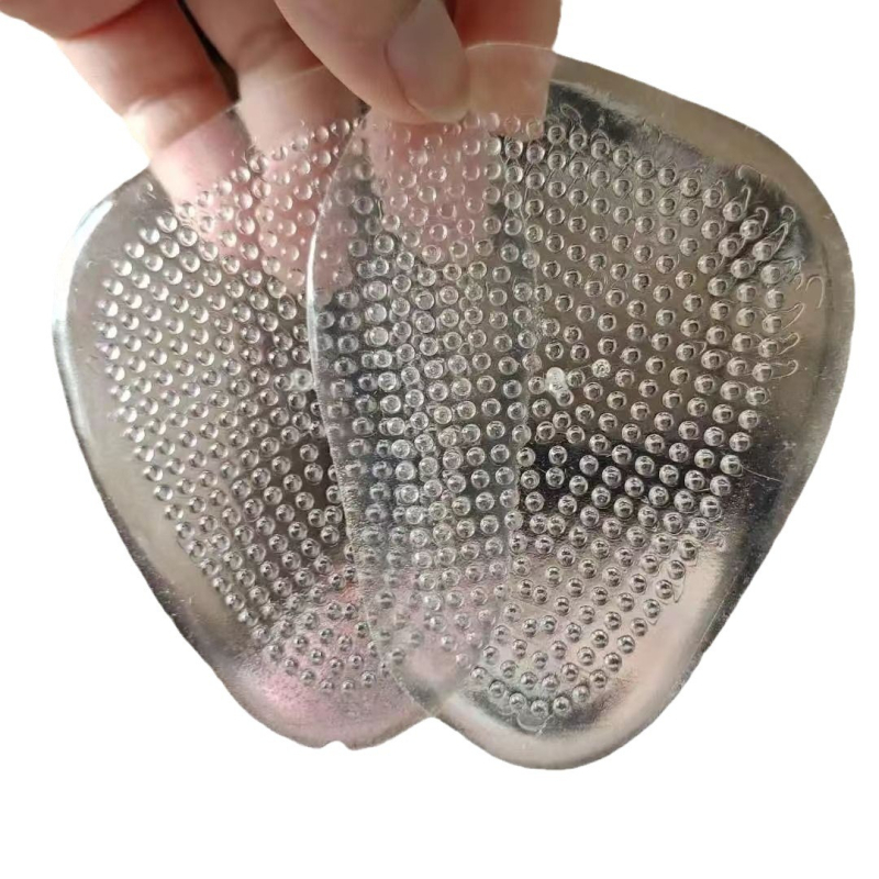 Silikona priekšējā pēdas paliktne augstpapēžu kurpēm – mazs punktveida modelis; pretsāpju, pretslidēšana, mīksta un ērta.