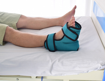 Chuangsen памучно-гъбена подложка за пета — антипролежнева подпора за крак, серия глезен, за възрастни и парализирани