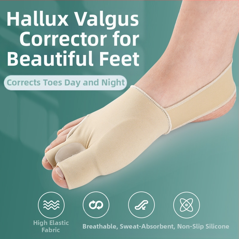 Разделител за халюкс валгус на големия пръст | SEBS + нейлонова материя | Обновен модел за ежедневна употреба | Подходящ за всички сезони | Mai Le Kang