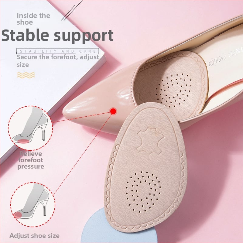 Ādas vilnas priekšējā pēdas spilventiņš, uzlabota, ļoti mīksta, piemērota augstiem papēžiem, pret sāpēm, pretslīdēšanai, zīmols Impression Footprints, piemērota sporta apaviem, ādas un ikdienas kurpēm, vasara/pavasaris/rudens