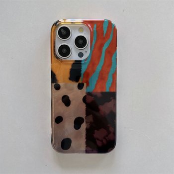 Θήκη TPU για iPhone με ρετρό λεοπάρ ραφή, προστασία από πτώσεις, δυνατότητα παραμετροποίησης, συμβατή με iPhone 12/13/14 Pro/Max