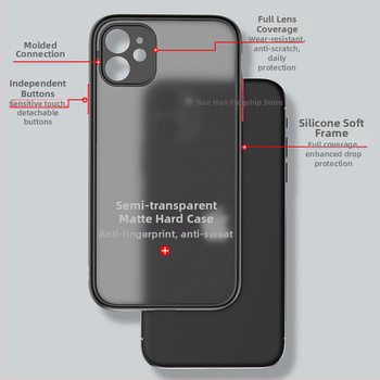 Калъф за Huawei Pura70, прозрачно-матов дизайн, двоен стил, PC материал, магнитно задържане, анти падение