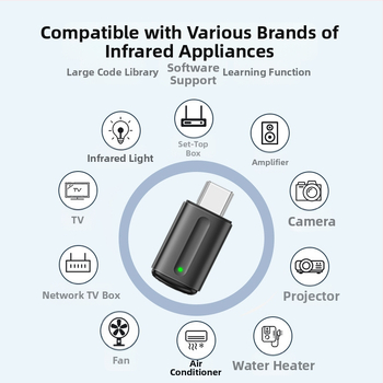 Умен инфрачервен предавател за мобилни телефони, модел 54156, USB интерфейс (Apple/Huawei), пластмасово-метална конструкция, без сензорен екран