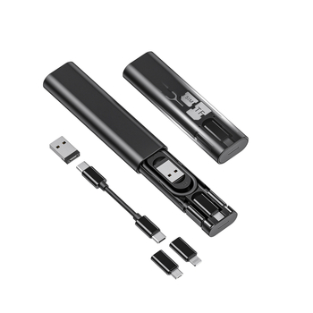 RedSimba 60W бързо зареждане, многофункционален 6-in-1 кабел за данни със Lightning, Micro USB и USB-C, ABS корпус