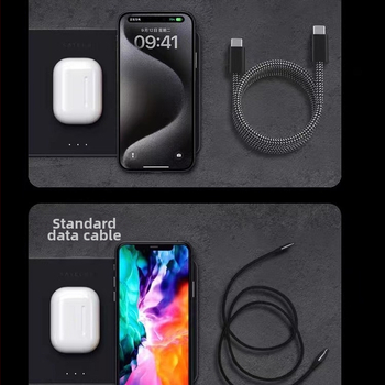 Плетен кабел за данни с магнитно задържане, 100W бързо зареждане, с един конектор, за iPhone 15 и таблети