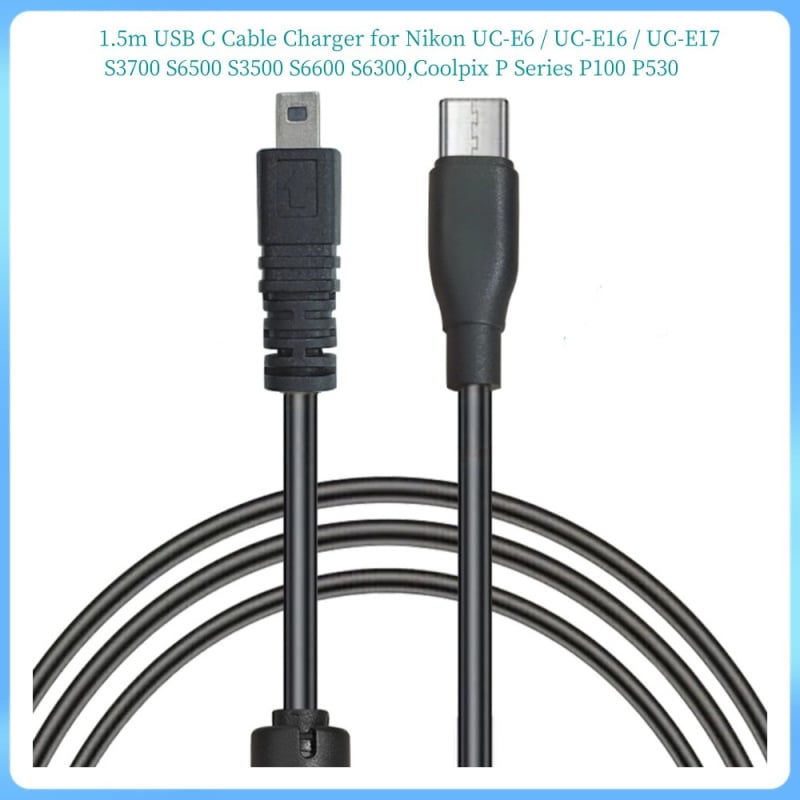 Καλώδιο φόρτισης USB Type-C για ψηφιακές φωτογραφικές μηχανές