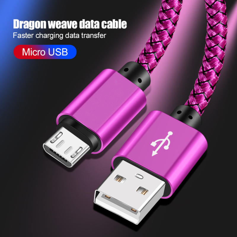 USB кабел за бързо зареждане 3A и пренос на данни с износоустойчив алуминиев корпус, Type-C и Micro USB