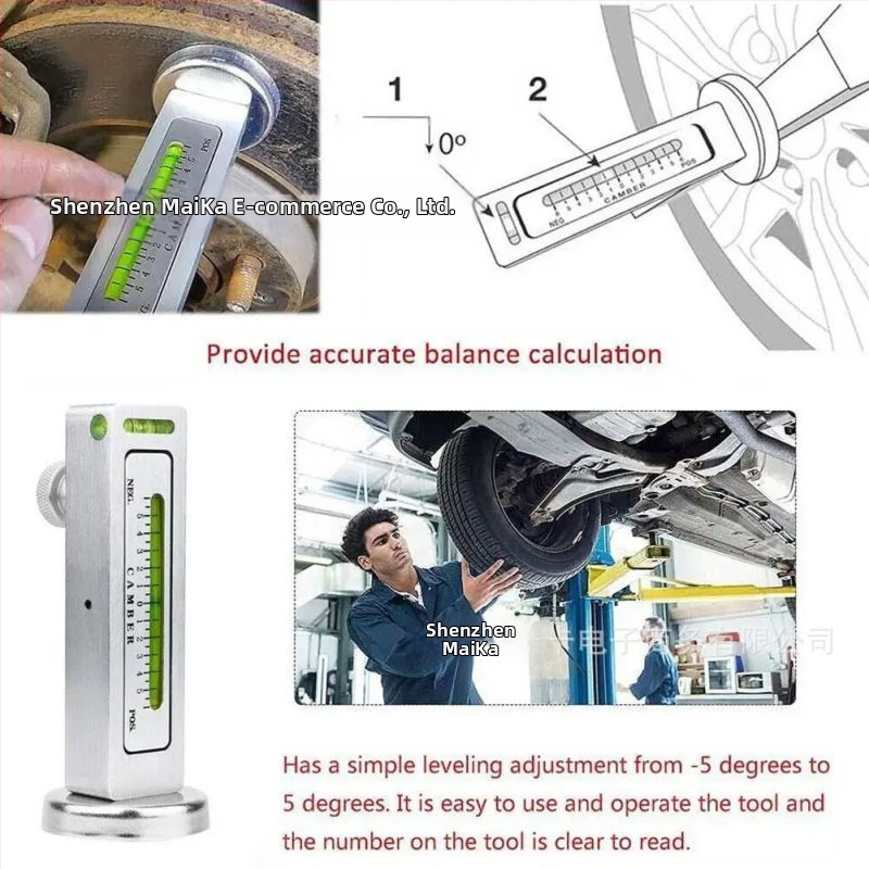 Устройство за позициониране на четири колела с магнитен нивелир, хоризонтален модел, универсална съвместимост, точност 99%