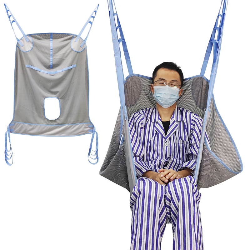 Слинг за повдигане на пациент с мрежест отвор — полиестер, 750 g, за преместване между легло, тоалетна, вана и инвалидна количка — Guangzhou Kangle Medical Equipment