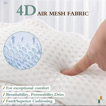 Vonios pagalvė su drugelio forma, atminties putų branduolys, tinklinis audinys, kaklo parama, greitas džiūvimas