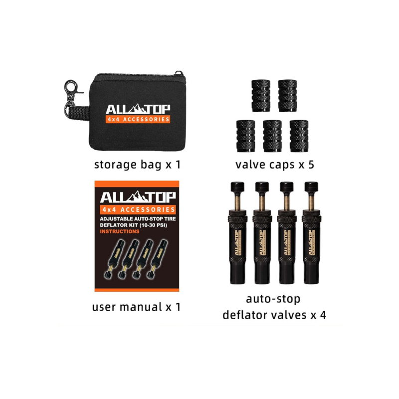 Ventil za deflaciju guma automobila - prijenosni bakreni alat s mehaničkim mjeračem 0-30 PSI, dizajn nalik na kemijsku olovku, za off-road u pustinji