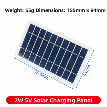 Слънчево външно зарядно за мобилни телефони Deep fame – 2W, 5V