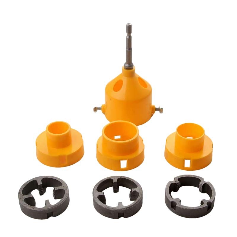 Пластмасов набор за резби на PPR водопроводни тръби, електрически модел, 7 части, за домакинство