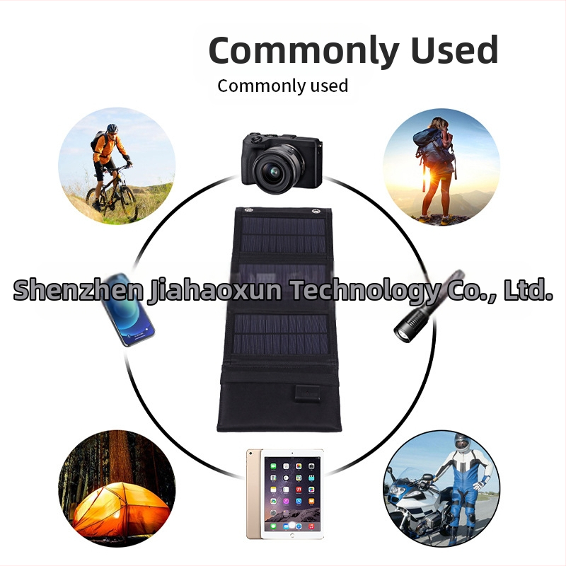 Сгъваемо 15W слънчево зарядно за открити пътувания – водоустойчив слънчев панел