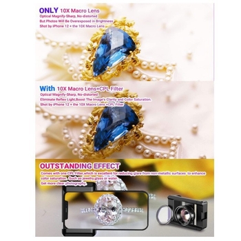 Mobiliojo telefono makro didinamoji lupa, modelis FLS-269; korpusas ABS; fotografavimas; palaiko mišrias užsakymus