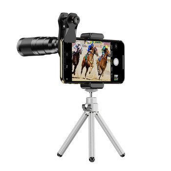 APEXEL 4-in-1 mobiliųjų telefonų objektyvas: 22x teleobjektyvas, makro, plataus kampo – modelis APL-22X105, universali suderinamumas