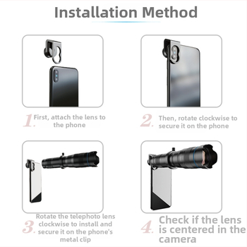 APEXEL išmaniojo telefono teleobjektyvas 28x su fiksuotu fokusu, Apl-js28x, universalus suderinamumas Apple/Android