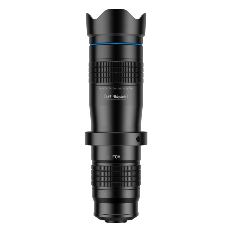 APEXEL išmaniojo telefono teleobjektyvas 28x su fiksuotu fokusu, Apl-js28x, universalus suderinamumas Apple/Android