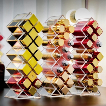 Κιβώτιο αποθήκευσης κραγιόν, 16 διαμερίσματα, μορφή ψαριού, PS πλαστικό, οργανωτής καλλυντικών