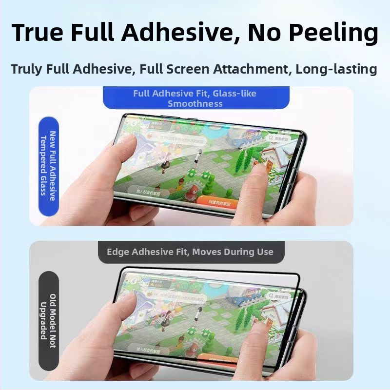 OnePlus 13 úplne lepené tvrdené sklo ochranný film pre zakrivený displej, HD, proti pádu