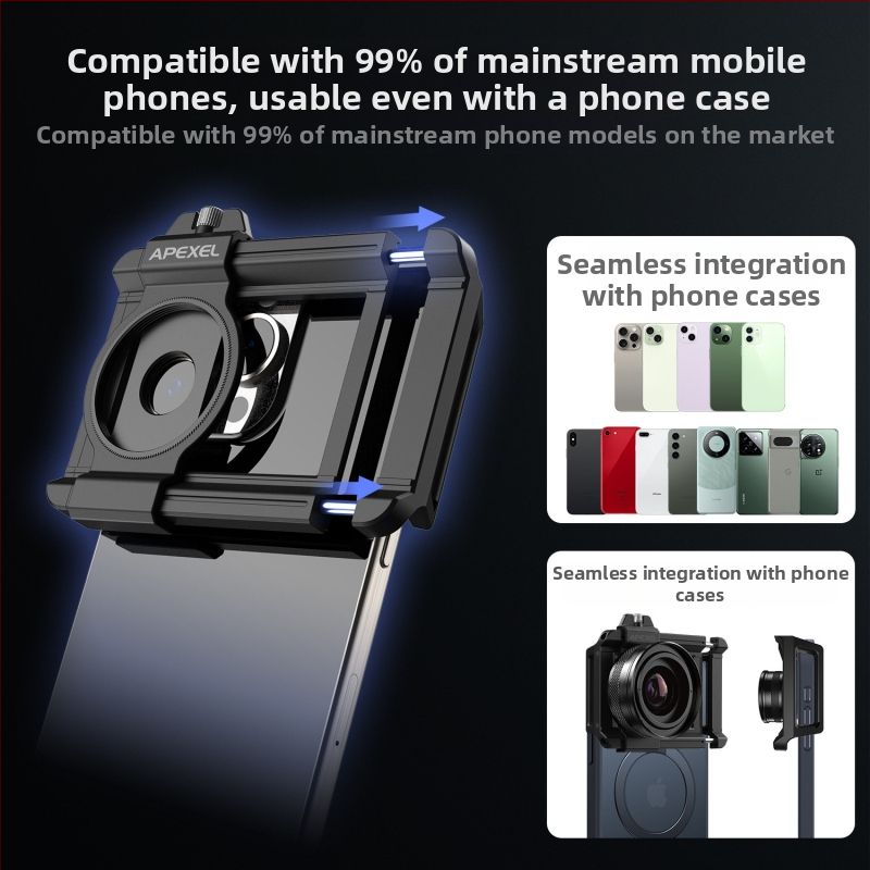 APEXEL APL-ZM100 мобилен телефон макро зум обектив, висококачествен макро обектив за снимки на насекоми, цветя и бижута