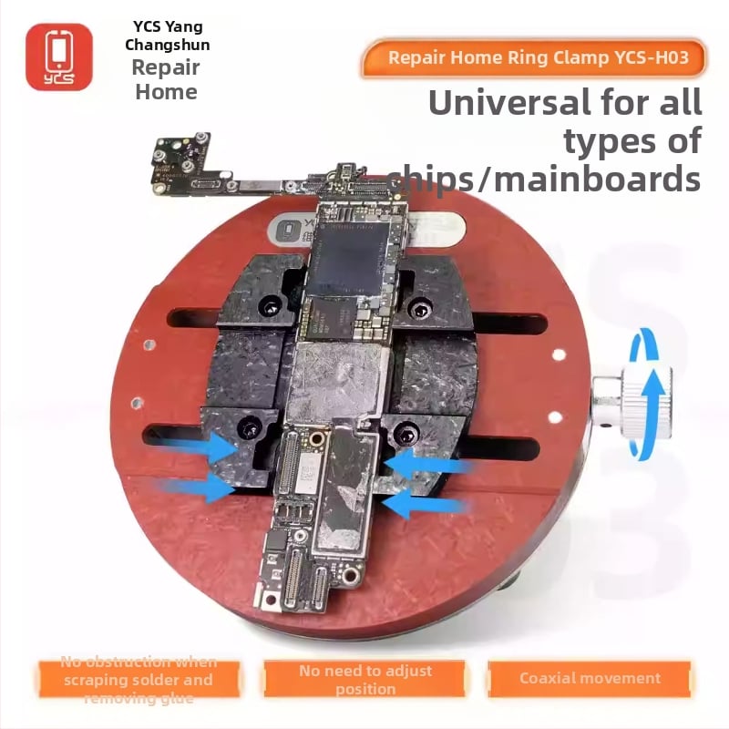 YCS-H03 Микроскопска скоба за ремонт на материнска платка (Материал: Друг; Приложение: Телекомуникационна поддръжка)