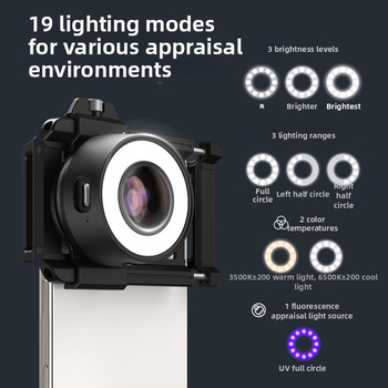 APEXEL Rankinis MS120 Mikroskopas Akmenų Identifikavimui – HD Didinimas, Suderinamas su Išmaniuoju Telefonu