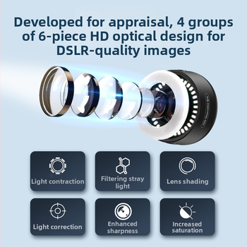 APEXEL Rankinis MS120 Mikroskopas Akmenų Identifikavimui – HD Didinimas, Suderinamas su Išmaniuoju Telefonu