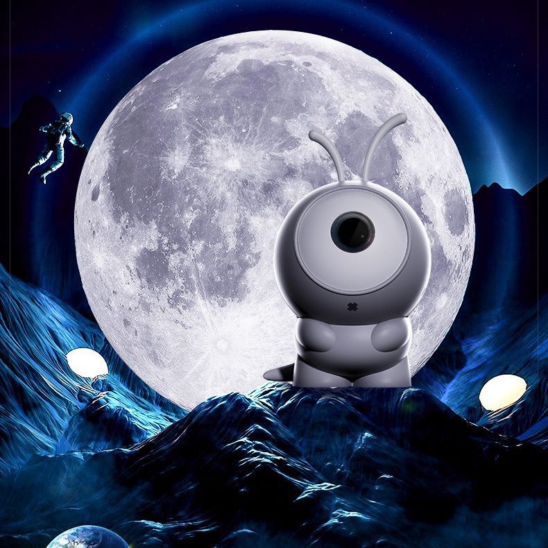 Παιδικό φωτιστικό προβολέα με αστέρια και γαλαξία, νυχτερινό φως με μπαταρία, χωρίς έξυπνο έλεγχο