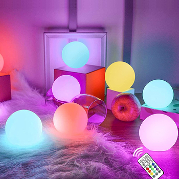 LED gömb alakú lámpa 3D Hold effektussal medencékhez és kültérre, szabályozható fényerő, IP68, modell FY-003-2