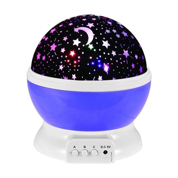 Νυχτερινό φως με περιστρεφόμενη προβολή αστεριών, τροφοδοσία USB, μοντέλο 1361