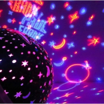 Νυχτερινό φως με περιστρεφόμενη προβολή αστεριών, τροφοδοσία USB, μοντέλο 1361