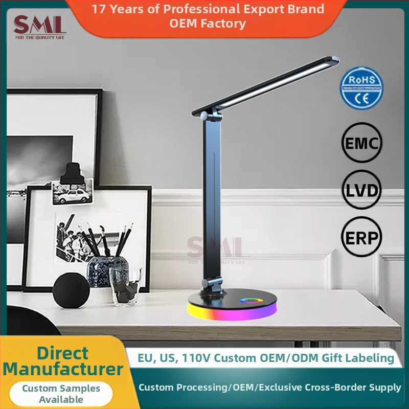 LED gyerekeknek éjszakai lámpa érintésérzékelő kapcsolóval, USB táplálású, tanulási és környezeti világítás, CRI 80–89, feszültség ≤36V