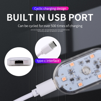 Automašīnas jumta LED iekšējais apgaismojums, 1.2W, ABS/PCB, universālais modelis